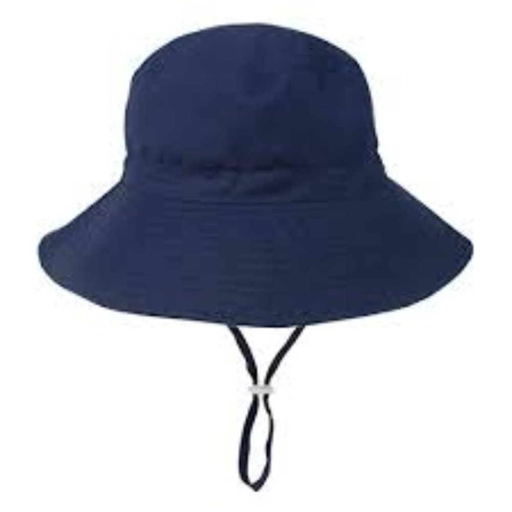 Durio Boys Summer Hat C Navy Solid 2-4 Years New